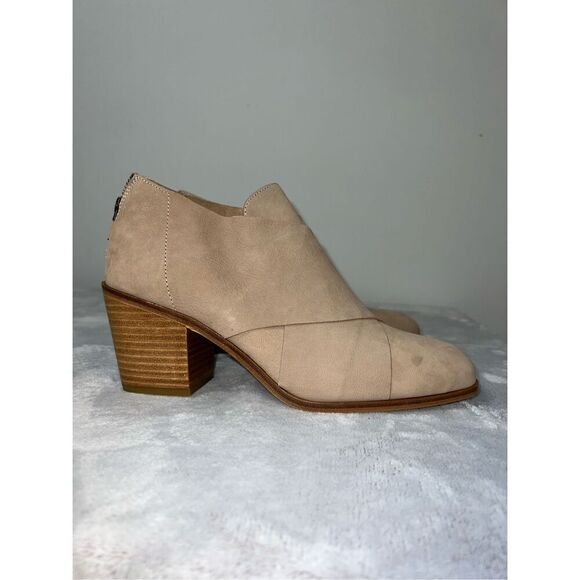 Women’s Eileen Fisher Ember Ankle Boots Tan Nubuck Leather 10 - Picture 1 of 11
